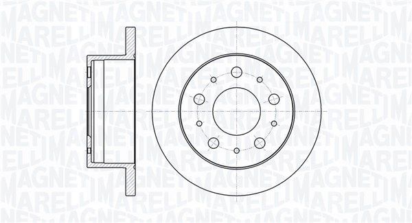 MAGNETI MARELLI Тормозной диск 361302040271